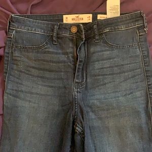 Straight Fitted (no rips) Blue Jeggings